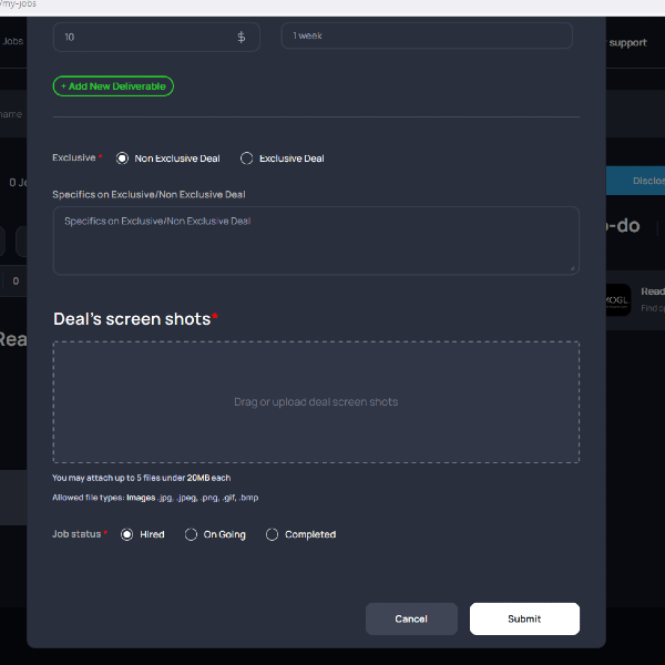 Test job with all details